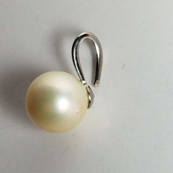 ✅Vintage Pearl Pendant with silver metal Hand Crafted - Picture 5 of 7